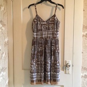 Printed Empire Waist Dress